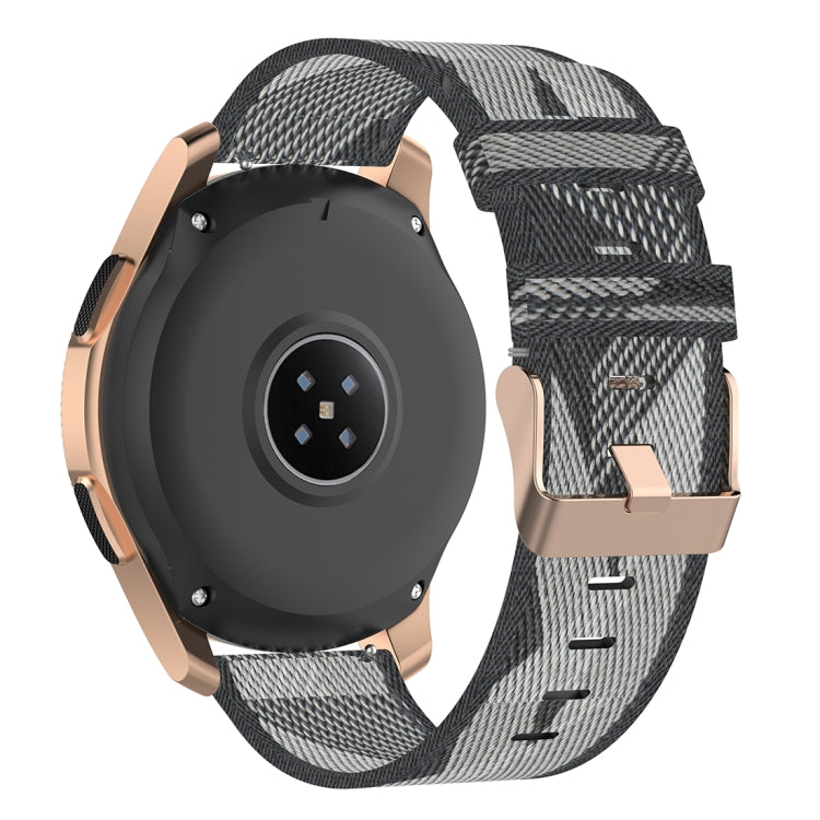 Dây đeo cổ tay nylon dệt sọc 20mm cho Galaxy Watch 42mm, Galaxy Active / Active 2, Gear Sport, S2 Classic