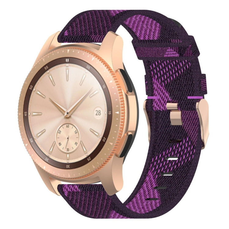 Dây đeo cổ tay nylon dệt sọc 20mm cho Galaxy Watch 42mm, Galaxy Active / Active 2, Gear Sport, S2 Classic