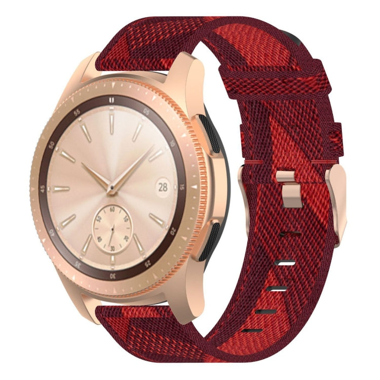 Dây đeo cổ tay nylon dệt sọc 20mm cho Galaxy Watch 42mm, Galaxy Active / Active 2, Gear Sport, S2 Classic