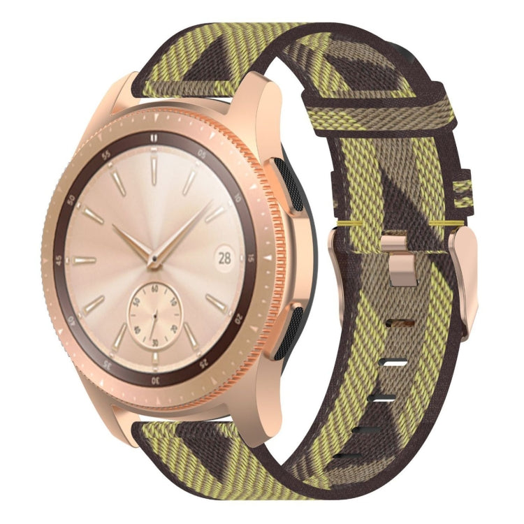 Dây đeo cổ tay nylon dệt sọc 20mm cho Galaxy Watch 42mm, Galaxy Active / Active 2, Gear Sport, S2 Classic
