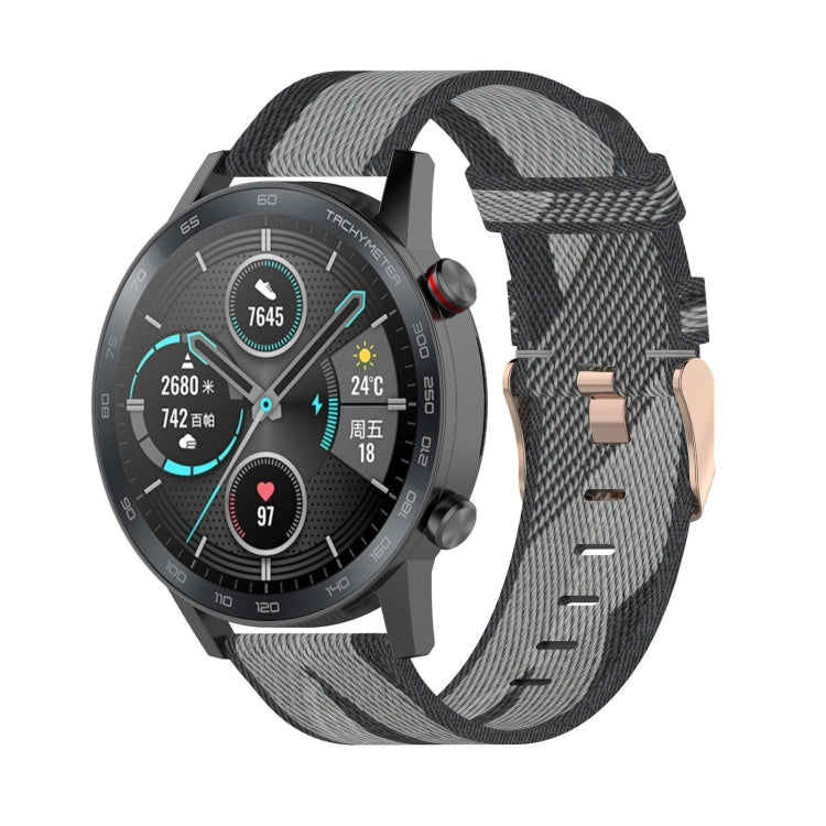 Dây đeo đồng hồ nylon dệt sọc 22mm cho Huawei GT / GT2 46mm, Honor Magic Watch 2 46mm / Magic