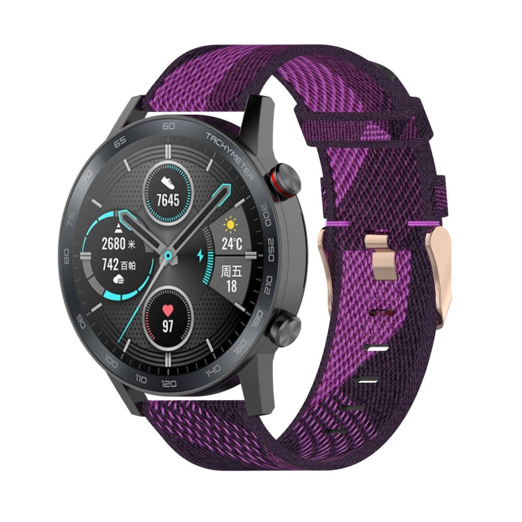 Dây đeo đồng hồ nylon dệt sọc 22mm cho Huawei GT / GT2 46mm, Honor Magic Watch 2 46mm / Magic