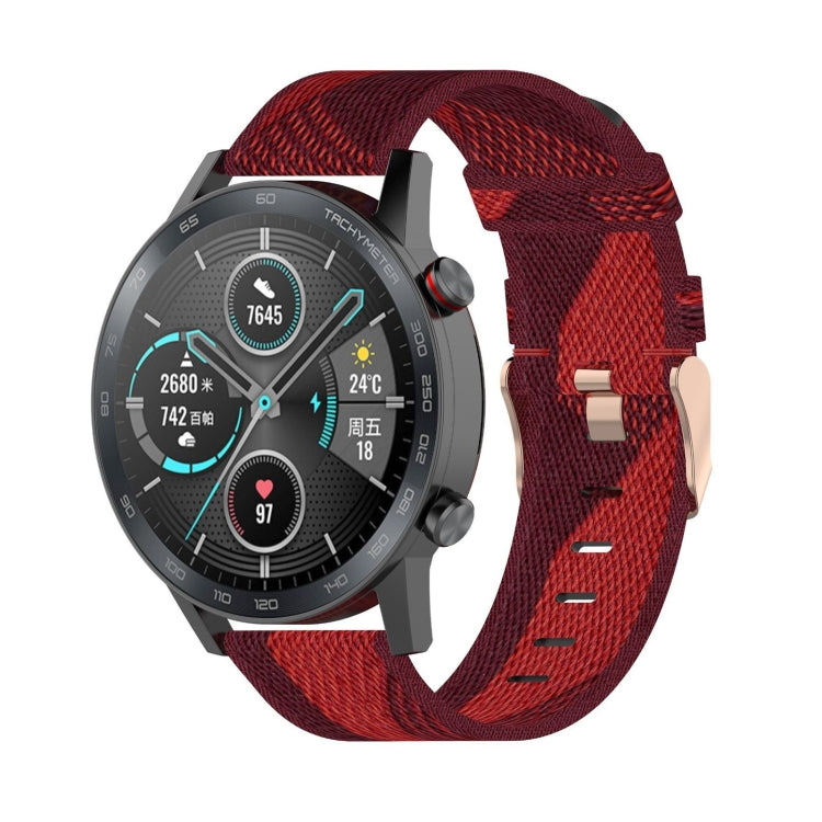 Dây đeo đồng hồ nylon dệt sọc 22mm cho Huawei GT / GT2 46mm, Honor Magic Watch 2 46mm / Magic
