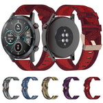 Dây đeo đồng hồ nylon dệt sọc 22mm cho Huawei GT / GT2 46mm, Honor Magic Watch 2 46mm / Magic