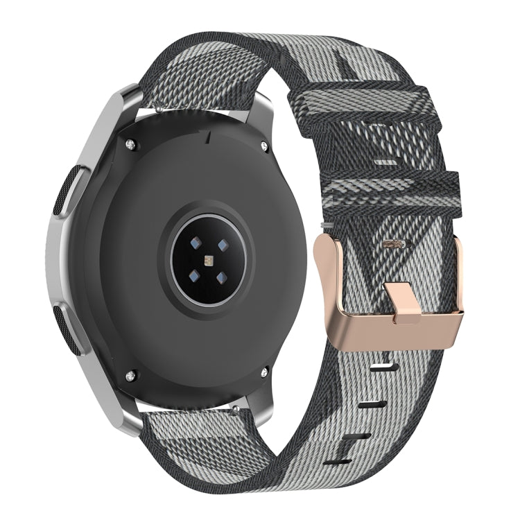 Dây đeo nylon dệt sọc 22mm cho Galaxy Watch 46mm / Gear S3