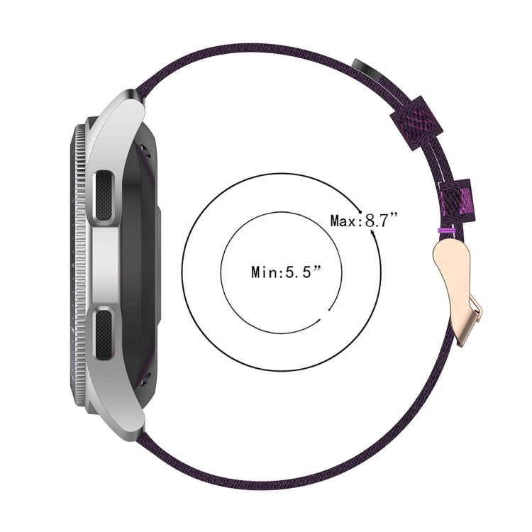 Dây đeo nylon dệt sọc 22mm cho Galaxy Watch 46mm / Gear S3