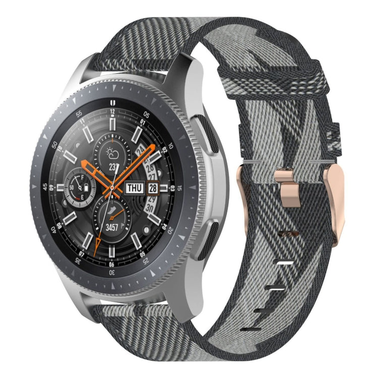 Dây đeo nylon dệt sọc 22mm cho Galaxy Watch 46mm / Gear S3