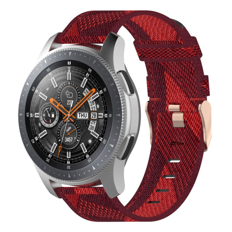 Dây đeo nylon dệt sọc 22mm cho Galaxy Watch 46mm / Gear S3