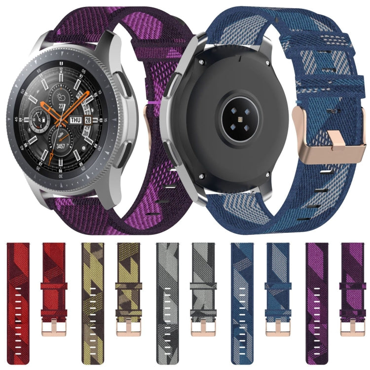 Dây đeo nylon dệt sọc 22mm cho Galaxy Watch 46mm / Gear S3