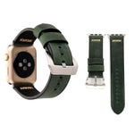 Dây đồng hồ da thật họa tiết đường kẻ Retro XX cho Apple Watch Ultra 49mm&Watch Ultra 2 49mm / Series 10 46mm / 9&8&7 45mm / SE 3&SE 2&6&SE&5&4 44mm / 3&2&1 42mm, Dành cho 42mm