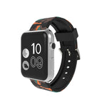 Dây đồng hồ silicone họa tiết ngụy trang thời trang cho Apple Watch Series 3 & 2 & 1 38mm, 38mm