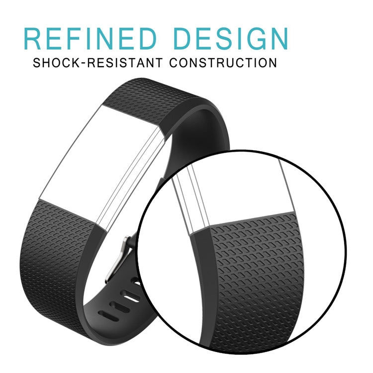 Square Pattern Adjustable Sport Watch Band for FITBIT Charge 2, Size: S, 10.5x8.5cm, S, Cyan, S, Pink, S, Red, S, Green, S, Grey, S, Blue, S, White, S, Aurora Blue, S, Black, S, Light Pink, S, Mint Green, Coral Red, S, Navy Blue, S, Dark Purple, S, Purple