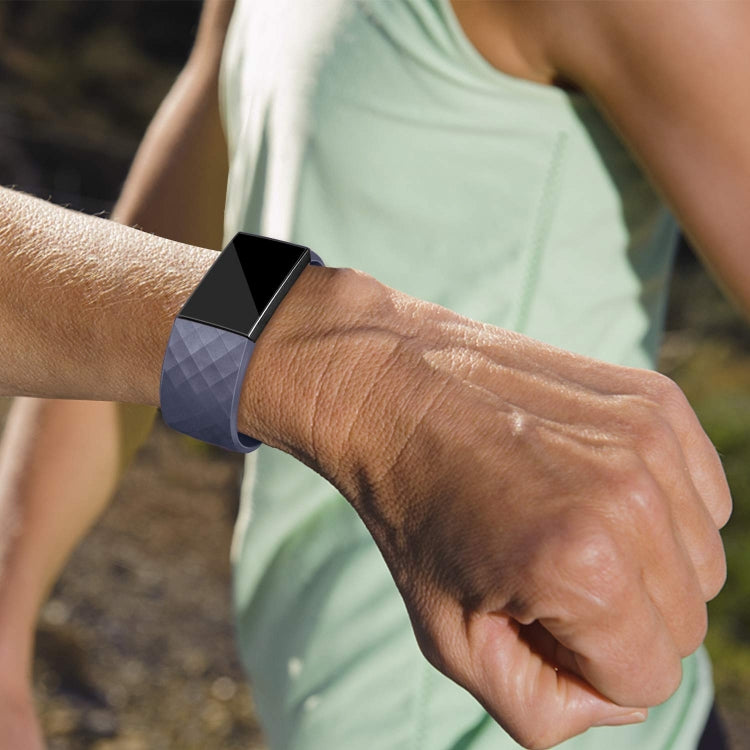 Dây đeo đồng hồ thể thao họa tiết kim cương điều chỉnh được cho FITBIT Charge 2, Kích thước: S, 10.5x8.5cm, S