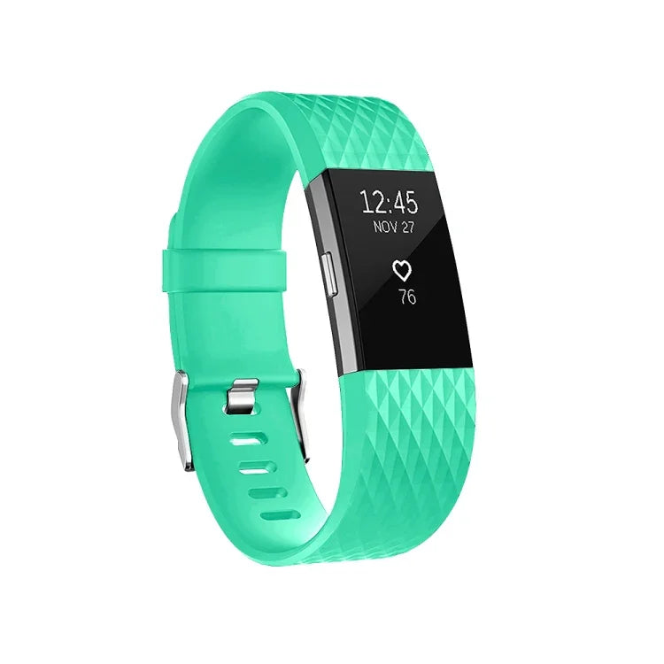Diamond Pattern Adjustable Sport Watch Band for FITBIT Charge 2, Size: S, 10.5x8.5cm, S