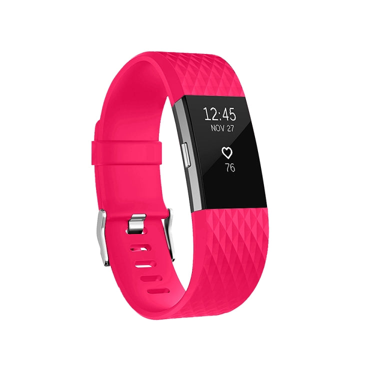 Dây đeo đồng hồ thể thao họa tiết kim cương điều chỉnh được cho FITBIT Charge 2, Kích thước: S, 10.5x8.5cm, S