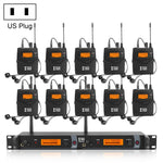 Bộ phát không dây XTUGA IEM1200 10 bộ phát đeo người cho hệ thống tai nghe sân khấu, Bộ phát 10 bộ phát đeo người