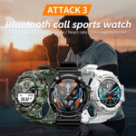 Đồng hồ thể thao thông minh LOKMAT ATTACK 3 màn hình TFT 1.28 inch, hỗ trợ gọi Bluetooth, ATTACK 3