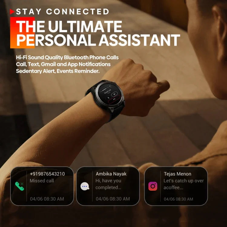 Zeblaze Stratos 3 Đồng Hồ Thông Minh Màn Hình AMOLED 1.43 inch Chống Nước IP68, Hỗ Trợ Gọi Bluetooth / GPS, Stratos 3