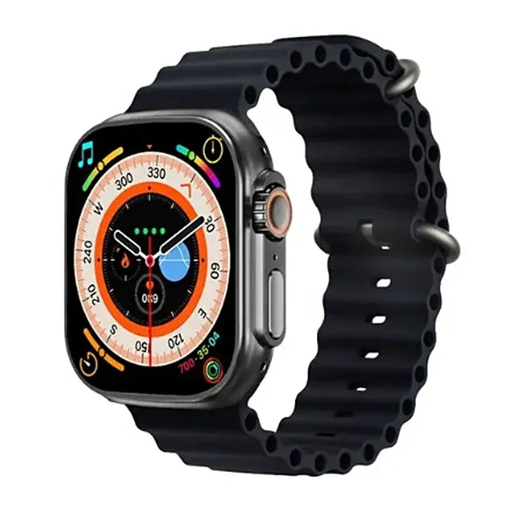 T800 Ultra Đồng Hồ Thông Minh Dây Silicone Ocean 1.99 inch Hỗ Trợ Đo Nhịp Tim / ECG, Dây Silicone Ocean (Đen), Dây Silicone Ocean (Trắng), Dây Silicone Ocean (Vàng)