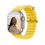 T800 Ultra Đồng Hồ Thông Minh Dây Silicone Ocean 1.99 inch Hỗ Trợ Đo Nhịp Tim / ECG, Dây Silicone Ocean (Đen), Dây Silicone Ocean (Trắng), Dây Silicone Ocean (Vàng)
