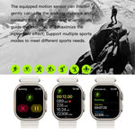 T800 Ultra Đồng Hồ Thông Minh Dây Silicone Ocean 1.99 inch Hỗ Trợ Đo Nhịp Tim / ECG, Dây Silicone Ocean (Đen), Dây Silicone Ocean (Trắng), Dây Silicone Ocean (Vàng)