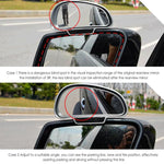 3R-091 Car Blind Spot Left Rear View Wide Angle Adjustable Mirror, 3R-091 (Black), 3R-091