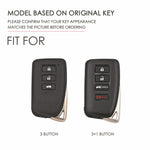 For Lexus 3-button Hallmo Car Cowhide Leather Key Protective Cover Key Case, C128