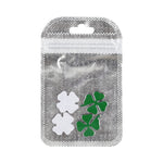 2pcs Four Leaf Clover Luck Symbol Badge Labeling Sticker Styling Car Decoration, Size: 2x2x0.2cm, Size: 2x2x0.2cm