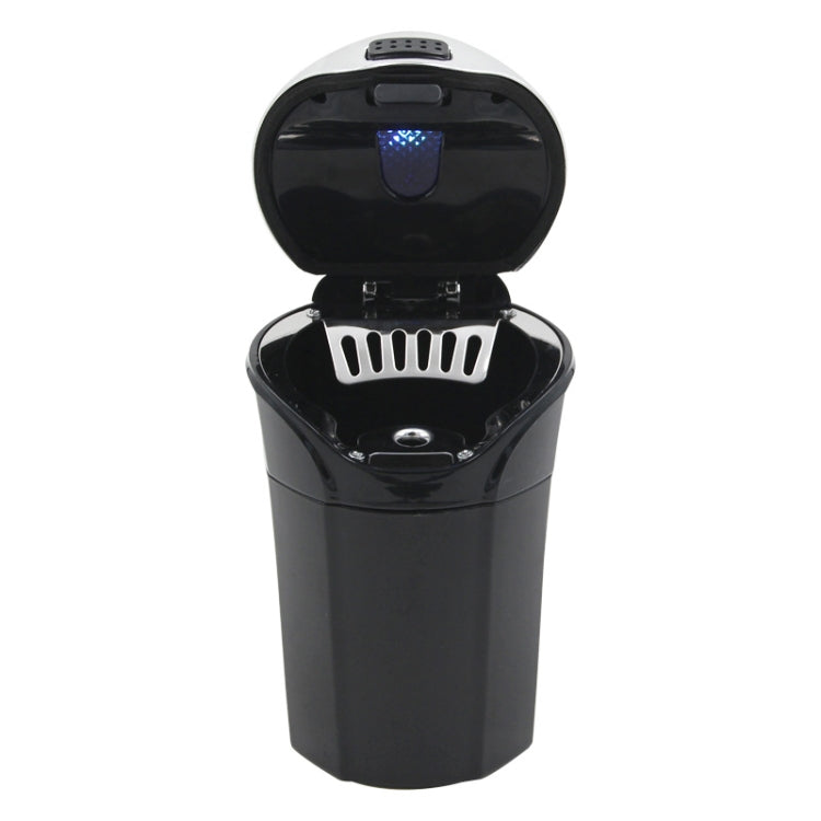 N12B Car Creative Ashtray Solar Power With Light And Cover Car Supplies, N12B