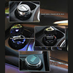 N12B Car Creative Ashtray Solar Power With Light And Cover Car Supplies, N12B