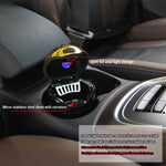 N12B Car Creative Ashtray Solar Power With Light And Cover Car Supplies, N12B