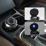N12B Car Creative Ashtray Solar Power With Light And Cover Car Supplies, N12B