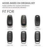 For Nissan Teana / Ariya 4-button Horn Hallmo Car Cowhide Leather Key Protective Cover Key Case, 4-button Horn