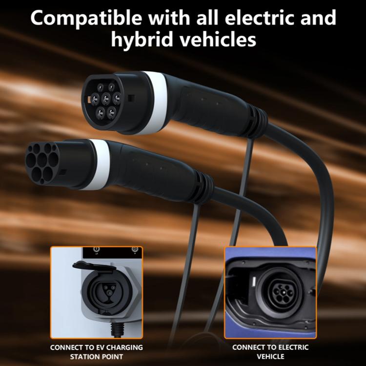Feyree European Standard New Energy Electric Vehicle Charging Pile Double-ended Extension Cable, 480V 32A