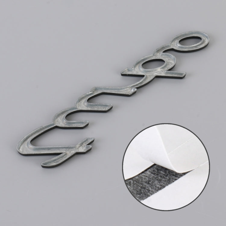 Car TURBO Personalized Aluminum Alloy Decorative Stickers, Size: 13x3x0.3cm