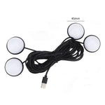 Car 4 in 1 USB RGB Foot LED Atmosphere Light, White Light, Ice Blue Light, Pink Light