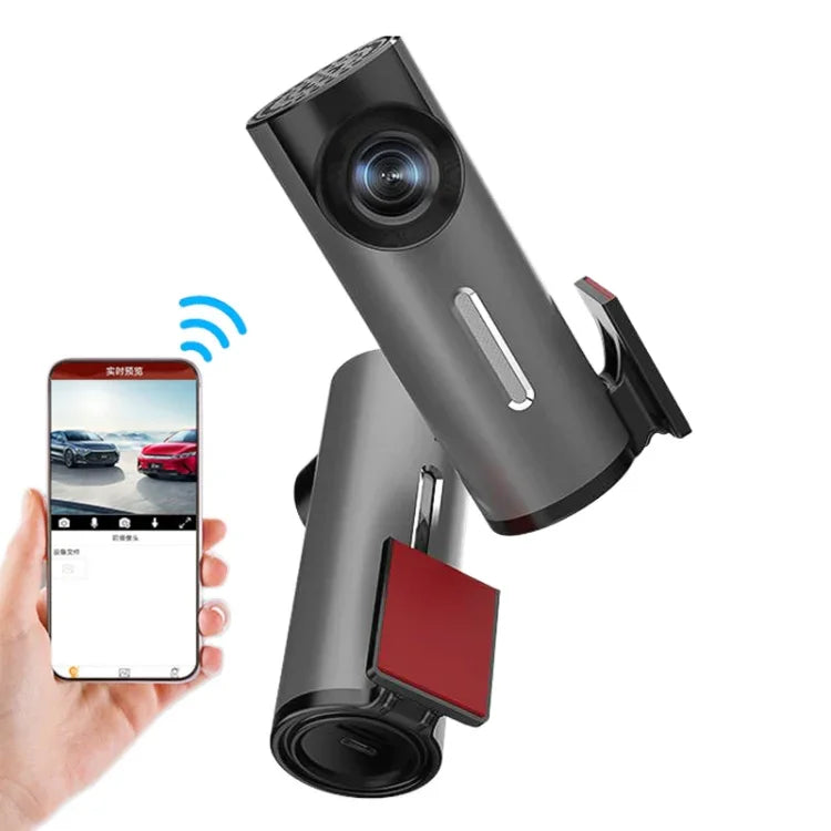 Máy ghi hình lái xe WiFi 1080P HD cho ô tô, Hỗ trợ kết nối APP di động & ghi vòng lặp tự động, Máy ghi hình lái xe WiFi cho ô tô