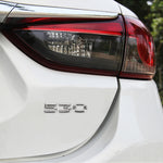 Car Number 530 Metal Personalized Decorative Stickers, Size: 8 x 2.5 x 0.5cm, Number 530