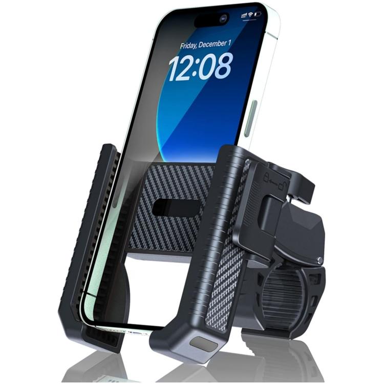 Giá đỡ điện thoại xe scooter chống trượt họa tiết sợi carbon
