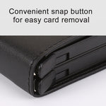 X-7 Ví da nhôm đa chức năng chống từ RFID họa tiết da ngựa điên