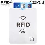 100 cái bao chống trộm RFID bằng giấy bạc nhôm bảo vệ hộ chiếu sổ thông hành, kích thước: 13.5*10.5cm, RFID 100 cái