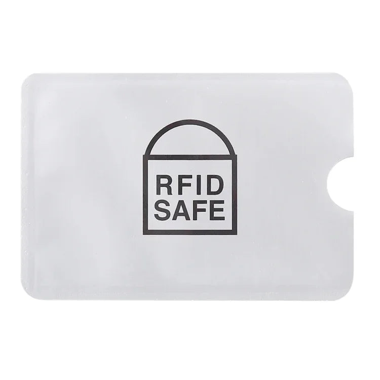100 cái bao chống trộm RFID bằng giấy bạc nhôm bảo vệ thẻ, kích thước: 9.1*6.3cm, RFID SAFE 100 cái
