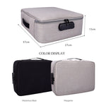 Túi đựng tài liệu nhiều lớp polyester chống nước ZJ02, túi đựng laptop cho mọi kích thước, có khóa mật khẩu