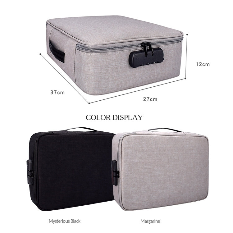 Túi đựng tài liệu nhiều lớp polyester chống nước ZJ02, túi đựng laptop cho mọi kích thước, có khóa mật khẩu