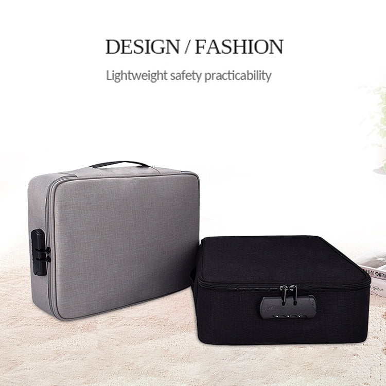 Túi đựng tài liệu nhiều lớp polyester chống nước ZJ02, túi đựng laptop cho mọi kích thước, có khóa mật khẩu