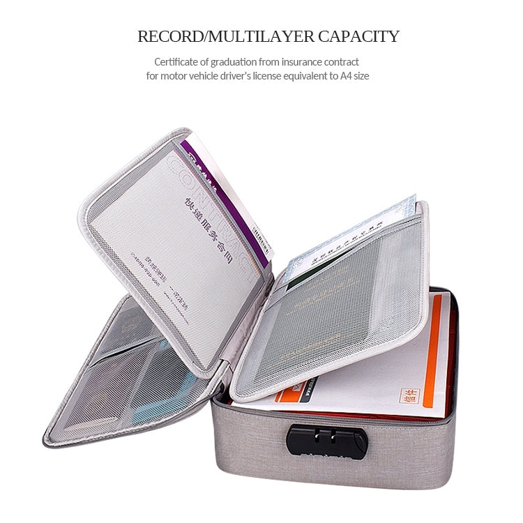 Túi đựng tài liệu nhiều lớp polyester chống nước ZJ02, túi đựng laptop cho mọi kích thước, có khóa mật khẩu