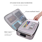 Túi đựng tài liệu nhiều lớp polyester chống nước ZJ02, túi đựng laptop cho mọi kích thước, có khóa mật khẩu