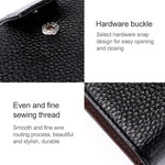 KB188 Horizontal Cowhide Leather Organ Shape Multiple Card Slots Anti-magnetic RFID Wallet for Ladies, with Transparent Window, KB188 Black, KB188 Coffee, KB188 Purple, KB188 Rose Red, KB188 Sapphire Blue
