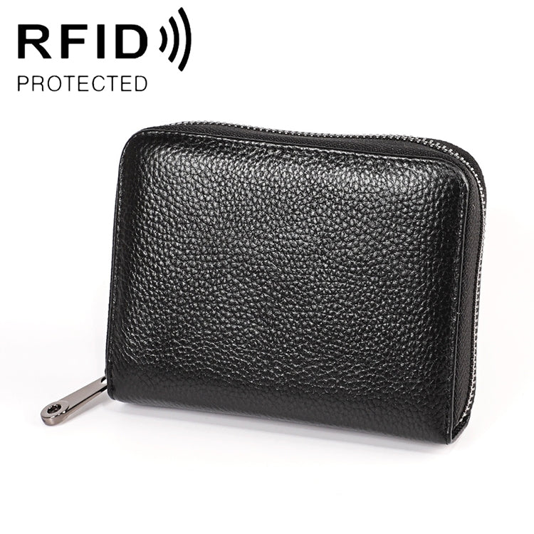 Ví da bò KB195 khóa kéo đôi, hình tổ chức nhiều ngăn đựng thẻ, chống từ RFID, ví cầm tay cho nữ, KB195 hồng, KB195 tím, KB195 đỏ hồng, KB195 đen, KB195 cà phê