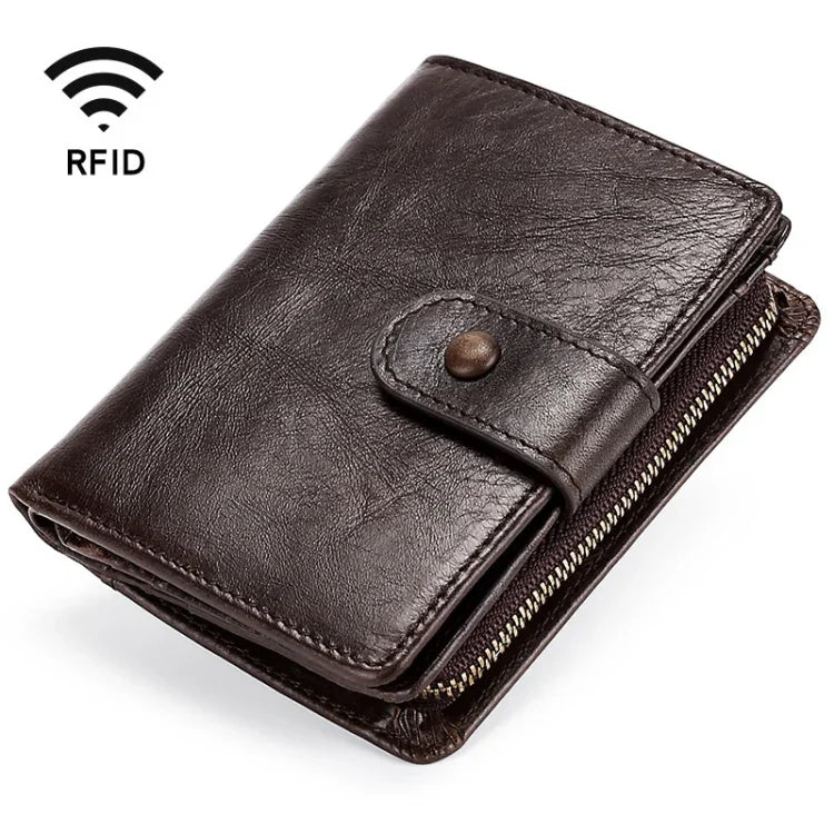 Ví da ngựa điên đa chức năng TP-201, khóa RFID cổ điển, TP-201